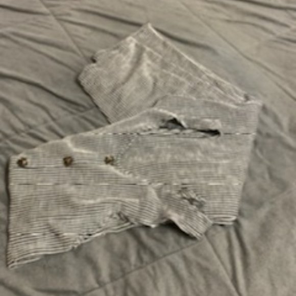 Caution to the Wind pinstriped Jumpsuit - Picture 6 of 6